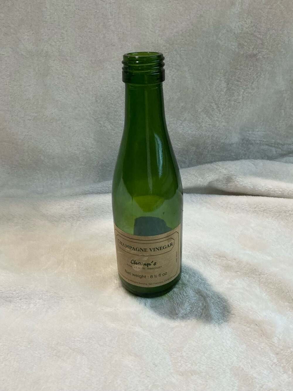 Champ's Champagne Vinegar 8.5 fl oz Green Glass Bottle